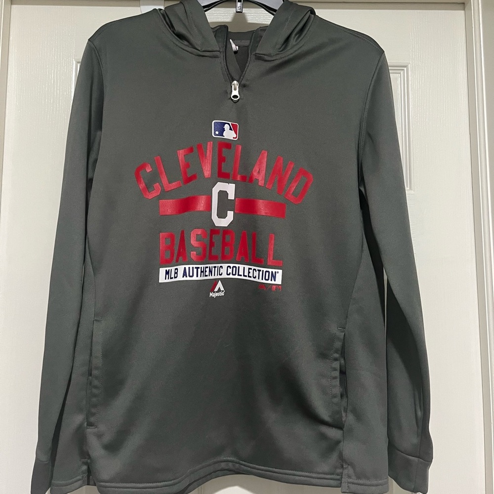 Kids Cleveland Baseball Gray Hoodie